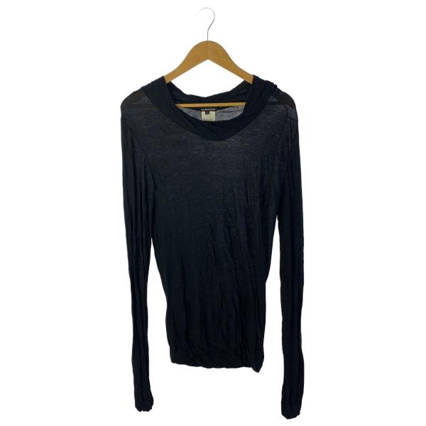 ANN DEMEULEMEESTER◆I/本人期/ロングカットソー/長袖Tシャツ/S/レーヨン/BL...