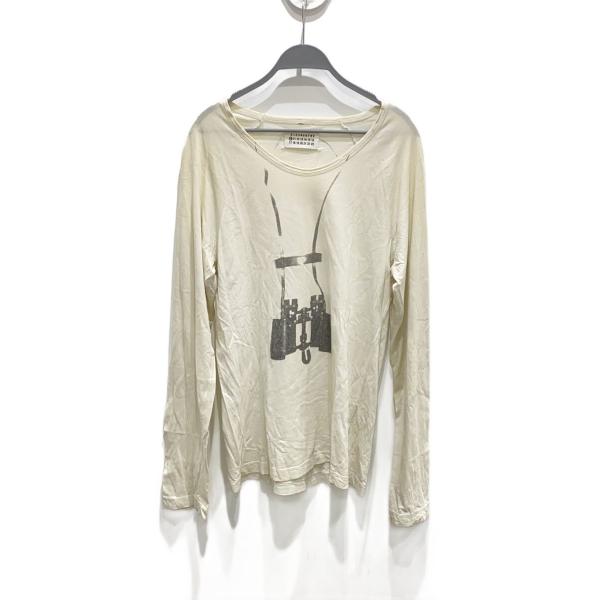 Martin Margiela◆I/長袖Tシャツ/46/--/IVO/転写プリント/? NULL ?...