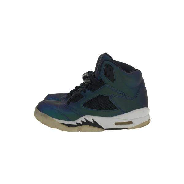 NIKE◆AIR JORDAN 5 RETRO/24cm/NVY