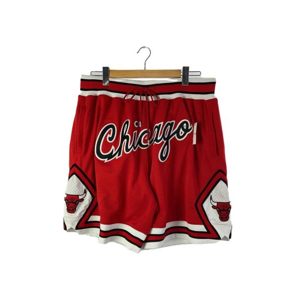 JUST DON◆Chicago Bulls/XL/ポリエステル/RED/SHORNG18322-C...