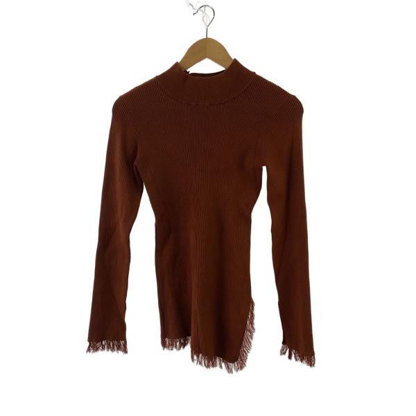 AMERI◆ニット・セーター(薄手)/FREE/レーヨン/BRW/01320120480