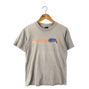 STUSSY◆90s/Tシャツ/S/コットン/GRY//