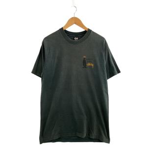 STUSSY◆Tシャツ/L/コットン/GRN