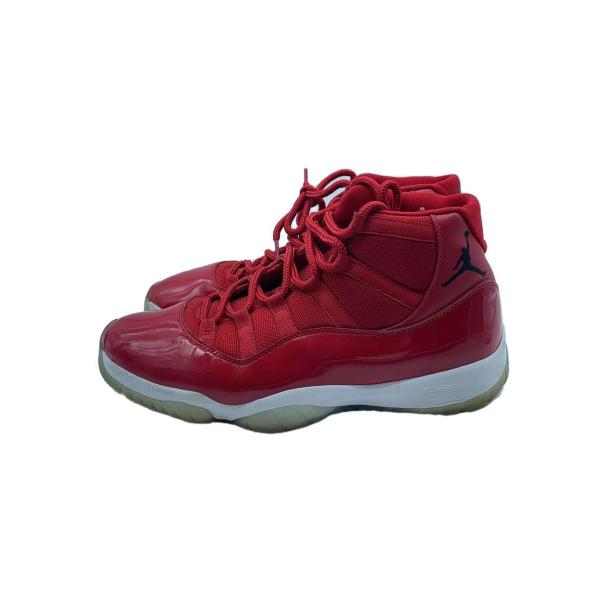 NIKE◆AIR JORDAN 11 RETRO/エアジョーダンレトロ/レッド/378037-623...