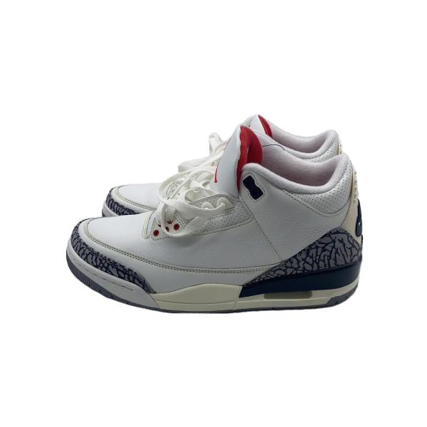 NIKE◆AIR JORDAN 3 RETRO_エアジョーダン 3 レトロ/26cm/WHT