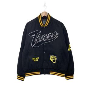 PALACE◆HANSHIN TIGERS VARSITY JACKET/スタジャン/L/ウール/BLK