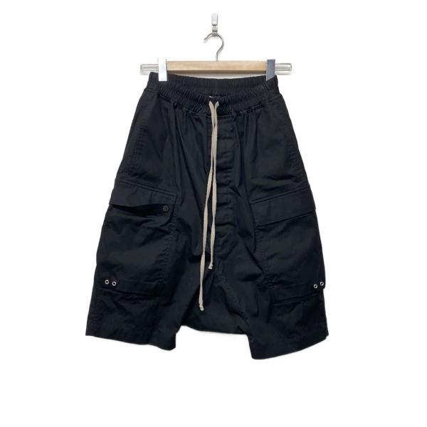 Rick Owens◆CARGO PODS/ショートパンツ/46/コットン/BLK/RU02D638...