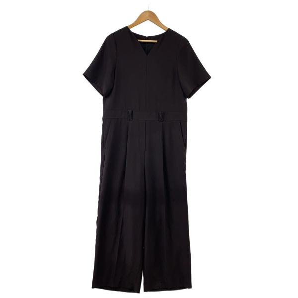 AMERI◆GEORGETTE RELAX ROMPERS/オールインワン/S/ポリエステル/BRW...