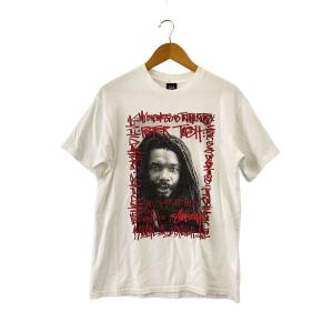 STUSSY◆00s/Peter Tosh/Tシャツ/M/コットン/WHT//