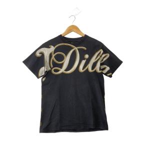 STUSSY◆STONES THROW/J Dilla/Tシャツ/S/コットン/BLK//