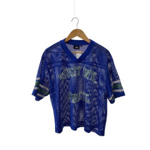 STUSSY◆25SS/メッシュT/Tシャツ/L/ポリエステル/BLU//