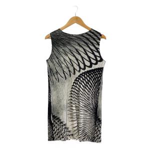 PLEATS PLEASE ISSEY MIYAKE◆チュニック/3/ポリエステル/GRY/総柄/PP71-JT683//