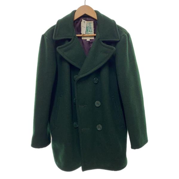 GOLDEN BEAR◆80S/ピーコート/USA製/S/ウール/GRN