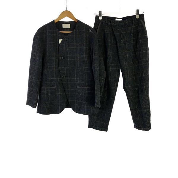TROVE◆セットアップ/2/ウール/NVY/チェック/54JKT01