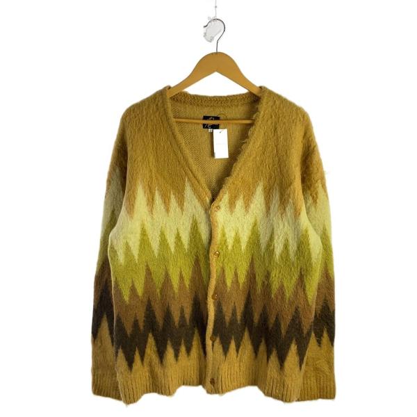 Needles◆Mohair Cardigan Zigzag/L/モヘア/CML/LQ274