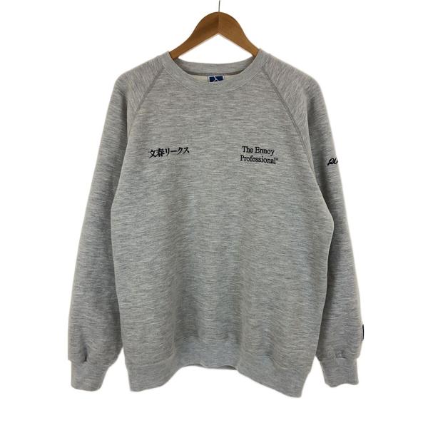 the ennoy professional◆スウェット/L/コットン/GRY/SS21BRENCT...