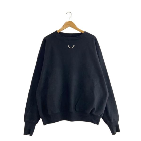 READYMADE◆23AW/M-NECK SWT SMILE/スウェット/XL/コットン/BLK/...