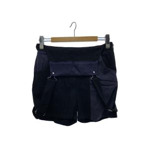 STUSSY◆オーバーオール/S/レーヨン/BLK/無地
