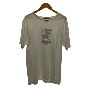 STUSSY◆90s/紺タグ/フェード/USA製/Tシャツ/L/コットン/WHT//