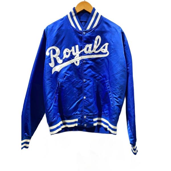 STARTER◆80s/スタジャン/XL/ナイロン/BLU