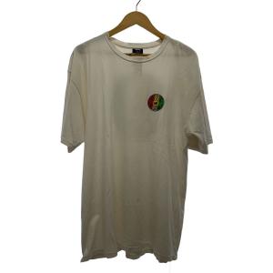 STUSSY◆00s/STUSSY DESIGNS/ラスタカラー/メキシコ製/Tシャツ/XL/コットン/WHT//