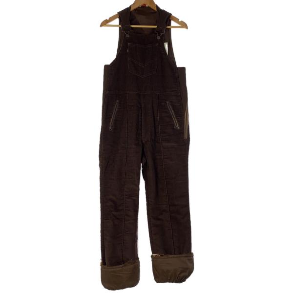 Levi’s◆80s/SKI/TALONジップ/オーバーオール/L/コーデュロイ/BRW//