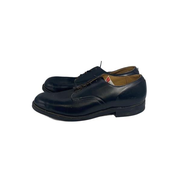 US.NAVY◆70s/サービスシューズ/76年会計/レザーソール/ソール硬化/US10/BLK