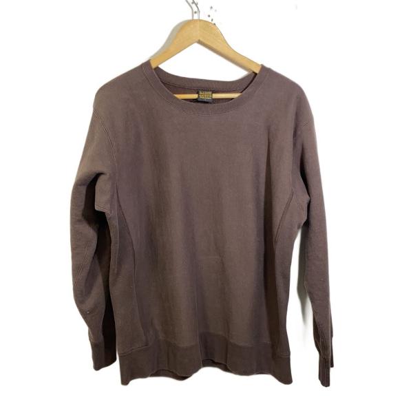 A VONTADE◆Reverse Crew Sweat L/S/L/コットン/BRW