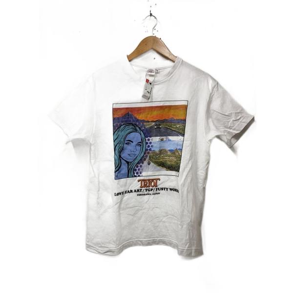 LOVE EAR ART/Tシャツ/M/コットン/WHT/プリント