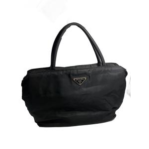 PRADA（プラダ） 台形 トートバッグ ハンドバッグ ナイロン 黒