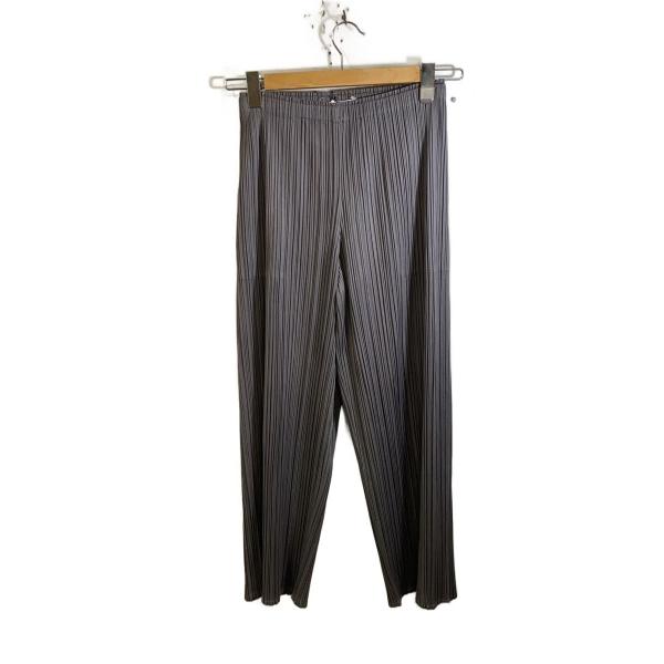 PLEATS PLEASE ISSEY MIYAKE◆ボトム/0/ポリエステル/GRY/PP55-J...