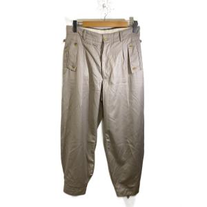 MASU◆20SS GABARDINE WORK TROUSERSボトム/46/ウール/BEG/無地/MESS-PT0802//