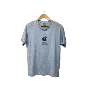 STUSSY◆Tシャツ/M/コットン/BLU/プリント//