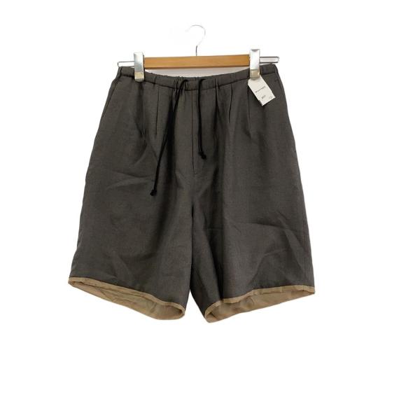 MAATEE&amp;SONS◆25ss/ショートパンツ/1/ウール/GRY/MT5103-0222B