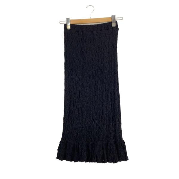 AMERI◆スカート/S/ナイロン/BLK/02220991650