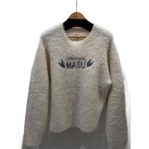 MASU◆ORIGINAL MASU BRUSHED SWEATER/48/アルパカ/WHT/MPFW-KN0
