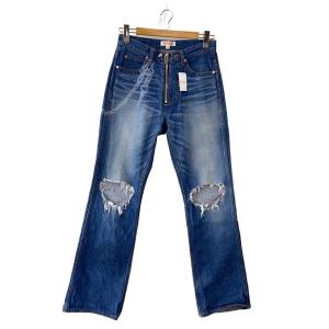 MASU◆DAMAGED FLARE FIT JEANS/44/コットン/IDG/MMSS-PT0323