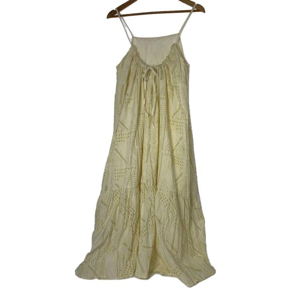 AMERI◆キャミワンピース/S/コットン/IVO/無地/01210531080