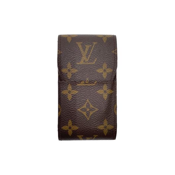 LOUIS VUITTON◆エテュイ・シガレット_モノグラム・キャンバス_BRW/PVC/BRW/レ...