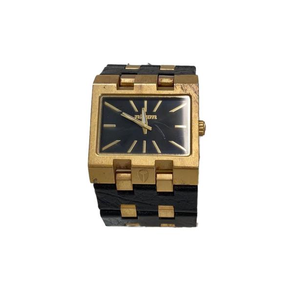 NIXON◆クォーツ腕時計/アナログ/--/BLK/BLK/NICE RIDE THE BIG RI...
