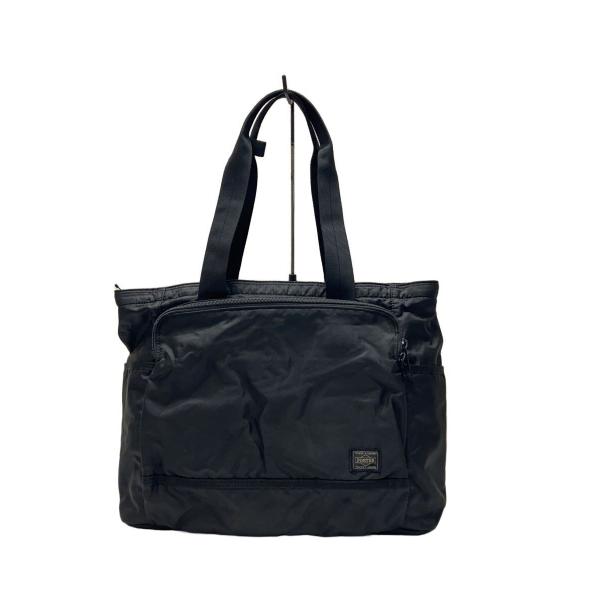 PORTER◆トートバッグ/ナイロン/BLK/無地/689-05948//