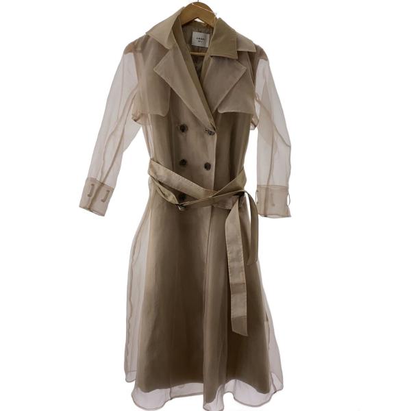 AMERI◆コート/S/コットン/BEG/無地/01110740480