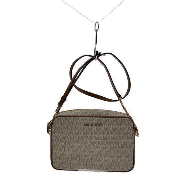 MICHAEL KORS◆ショルダーバッグ/レザー/BEG/総柄/JS-2207//