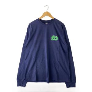 STUSSY◆長袖Tシャツ/L/コットン/NVY