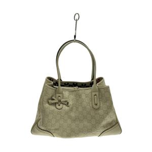 GUCCI◆トートバッグ_プリンシー_グッチシマ/レザー/BEG