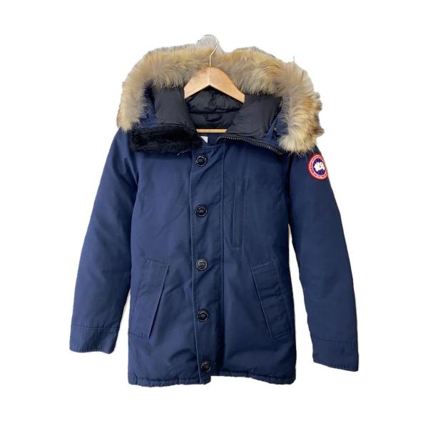 CANADA GOOSE◆Jasper Parka/ダウンジャケット/XXS/コットン/NVY/無地...