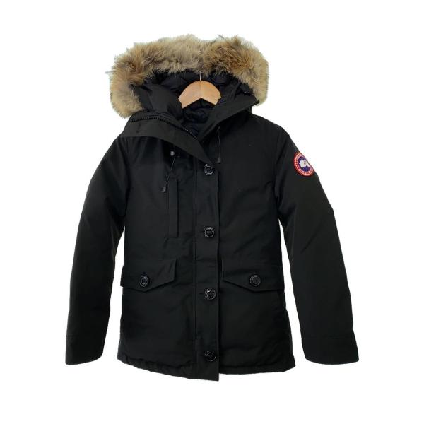 CANADA GOOSE◆CHARLOTTE PARKA/ダウンジャケット/S/ポリエステル/BLK...