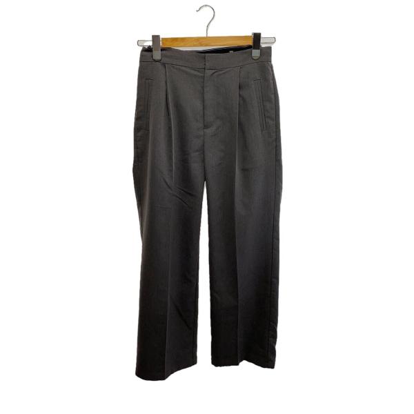 AMERI◆LOGO TAPE TRUNKS LAYERED PANTS/M/ポリエステル/グレー/...