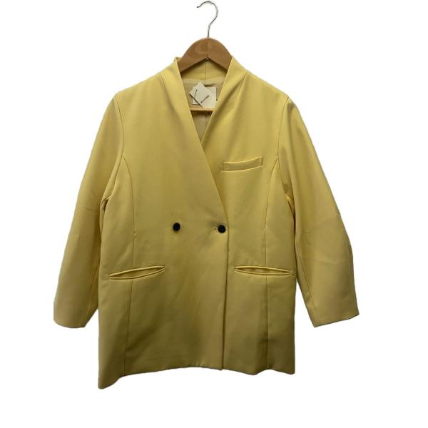 AMERI◆2WAY ARCH SLEEVE JACKET/S/ポリエステル/YLW/0141066...