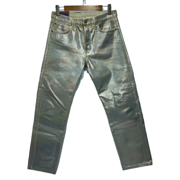 Acne Studios Bla Konst◆シルバーコーティングホワイトデニムパンツ/ストレートパ...